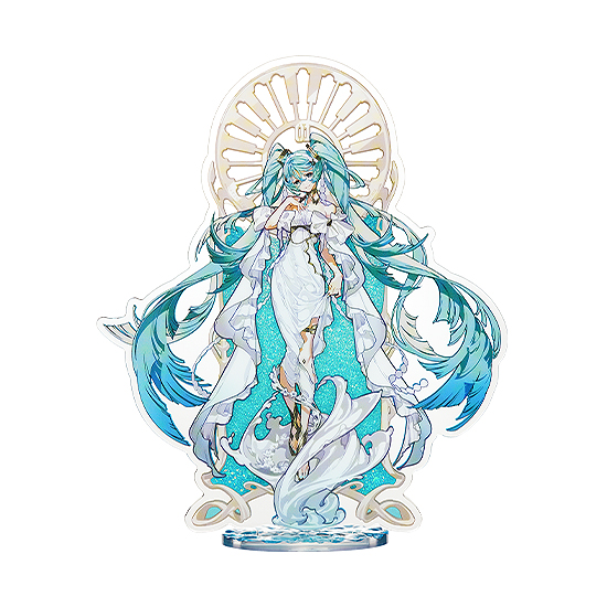 Hatsune Miku feat. Yoneyama Mai Glitter Acrylic Block