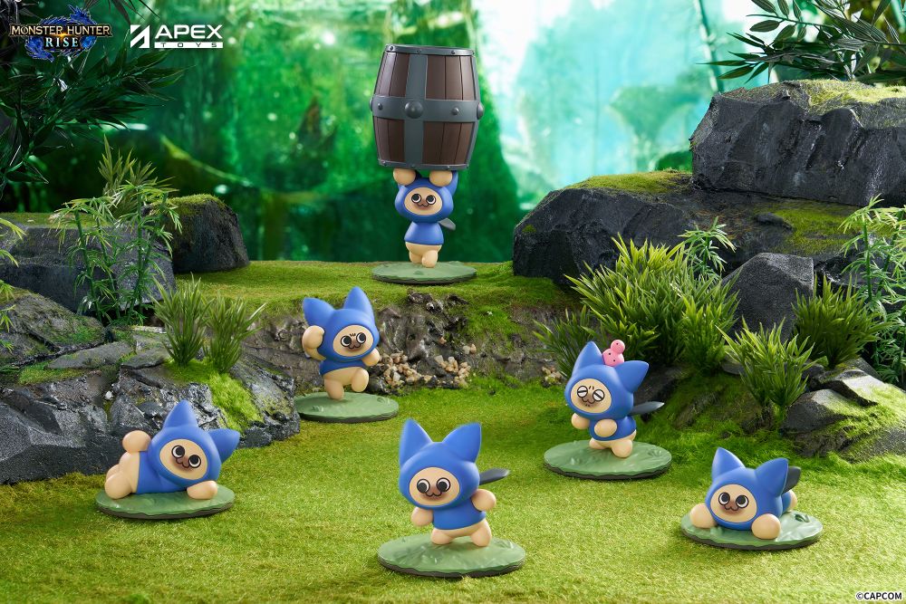 Monster Hunter Rise Felyne "CAT" Blind Box Figure 6Pack BOX