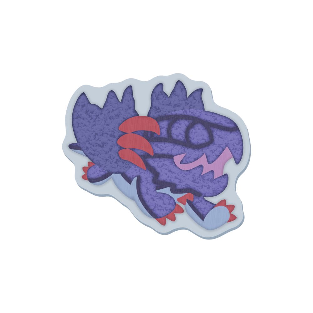 MONSTER HUNTER CHIBI STYLE Embroidered Sticker: Gore Magala