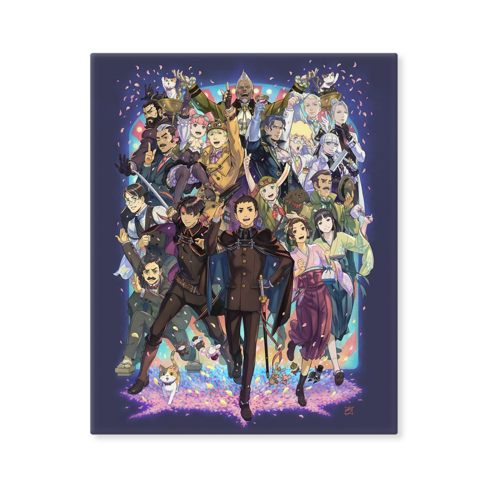 The Great Ace Attorney 10th Anniversary「NURI kazuya」newly drawn art CHARA FINE BOARD