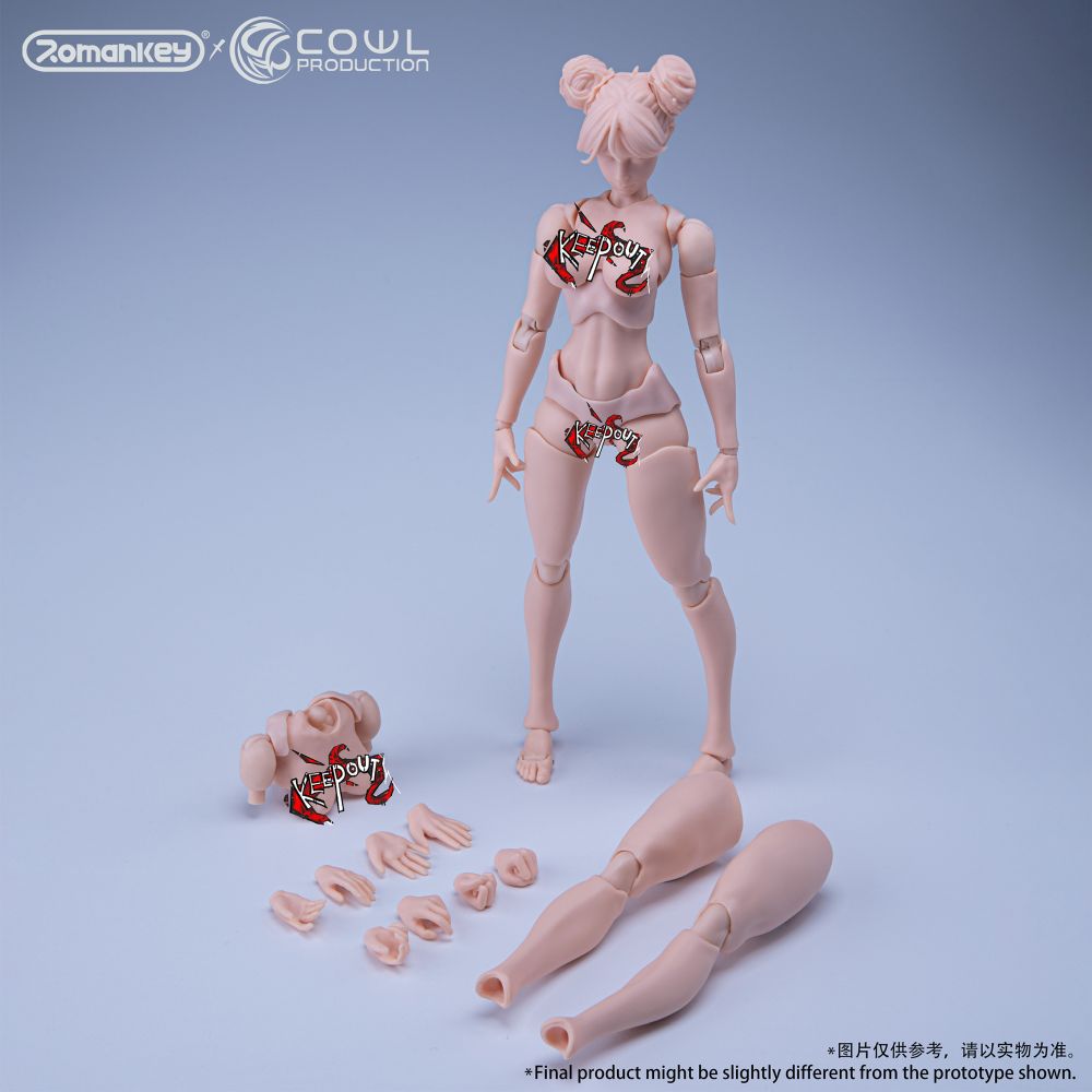 Romankey X COWL 1/12 SCALE SUPER-ACTIONAL FEMALE BODY (WHITE)