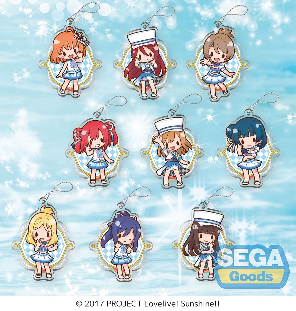 Love Live! Sunshine!! Acrylic Keychain "smile smile ship Start!" feat. Sangatsu Youka