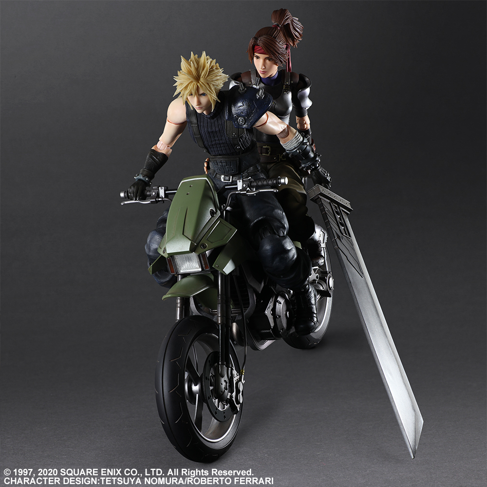 FINAL FANTASY® VII REMAKE PLAY ARTS KAI ™Action Figure - JESSIE, CLOUD & MOTORCYCLE SET