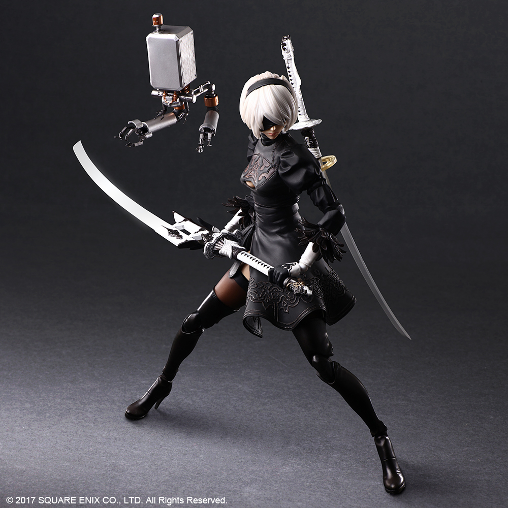 NieR:Automata® PLAY ARTS KAI™ Action Figure – 2B (YoRHa No. 2 Type B) DELUXE Ver.