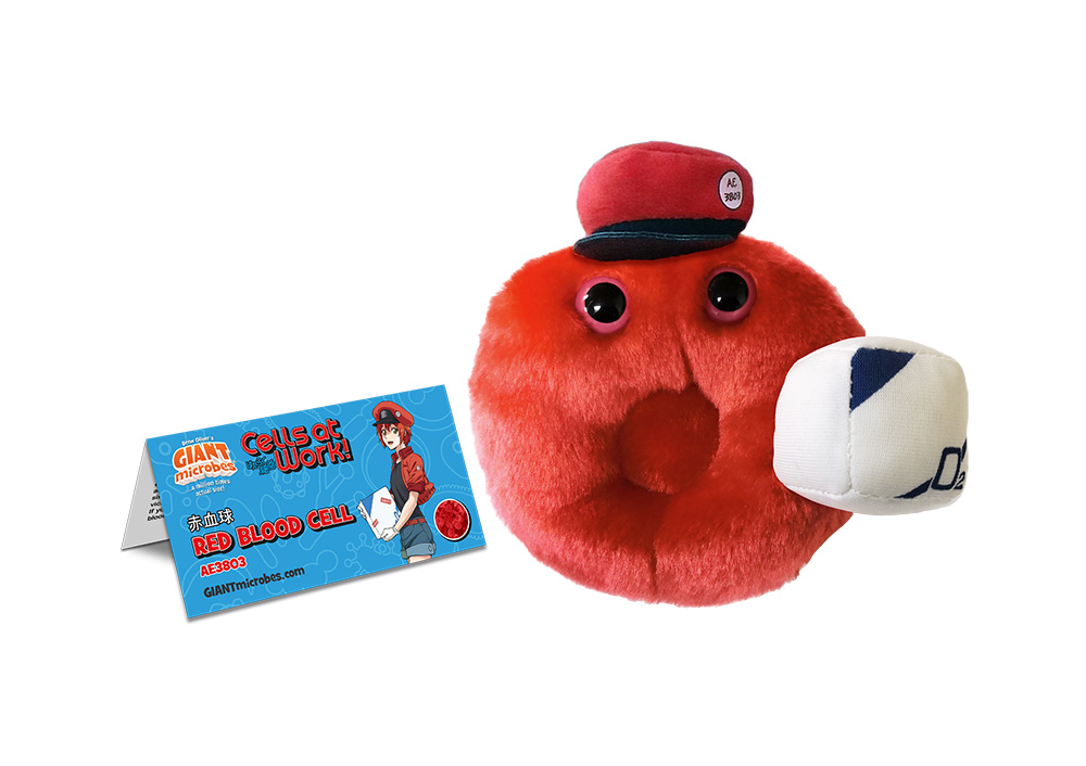 Cells at Work! X GIANTmicrobes - Red Blood Cell Plush