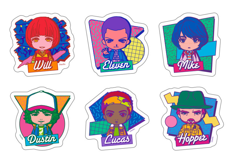 Stranger Things Nendoroid Plus sticker set