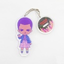 Stranger Things Nendoroid Plus retro design acrylic key chain Eleven (US Ver.)