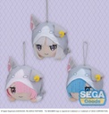 NESOBERI (Lay-Down) "Re:ZERO -Starting Life in Another World-" MP Plush "Emilia & Ram & Rem" -The Great Spirit Pack-