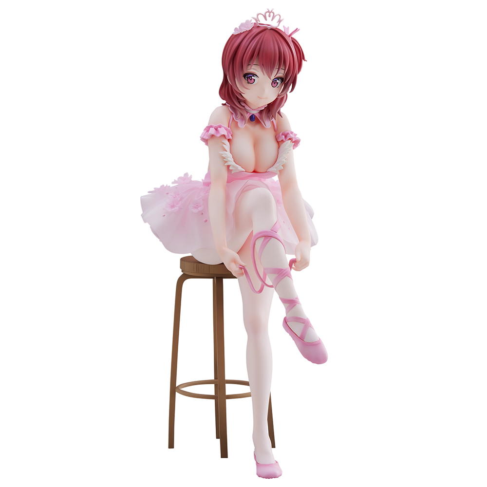 Anmi Illustration "Flamingo Ballet Group" Red Hair Girl Complete Figure