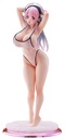 Super Sonico Super Sonico White Swimwear Style