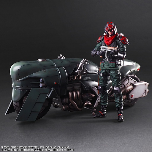 [SQ36051] FINAL FANTASY VII REMAKE™  PLAY ARTS KAI™ Action Figure - SHINRA ELITE SECURITY OFFICER & MOTORCYCLE SET