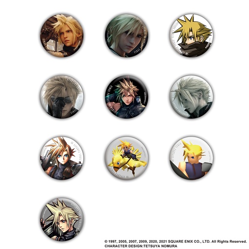 [SQ36557] FINAL FANTASY VII REMAKE PIN BADGE COLLECTION - CLOUD STRIFE Vol.1 (Blind Box)