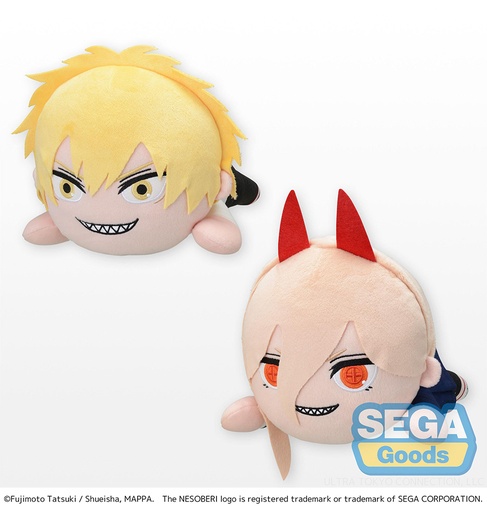 [SG51097] NESOBERI (Lay-Down) "Chainsaw Man" SP Plush "Denji & Power"