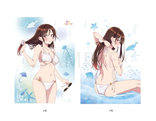 [KK64748] Rent-A-Girlfriend Swimsuit and Girlfriend B2-sized Two Pattern Tapestry