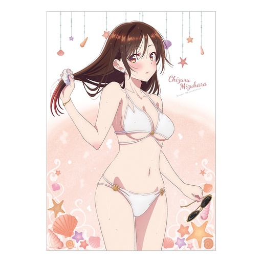 [KK64754] Rent-A-Girlfriend Swimsuit and Girlfriend A3-Sized Clear Poster Chizuru Mizuhara