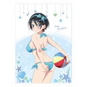 Rent-A-Girlfriend Swimsuit and Girlfriend A3-Sized Clear Poster Ruka Sarashina