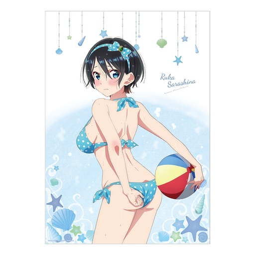 [KK64756] Rent-A-Girlfriend Swimsuit and Girlfriend A3-Sized Clear Poster Ruka Sarashina