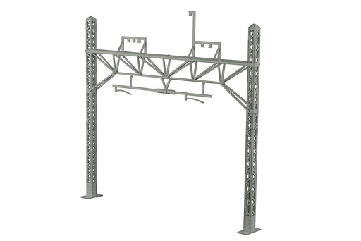[PPA38508R] 1/80 Scale Paper kit overhead wire pole (gray) (re-run)