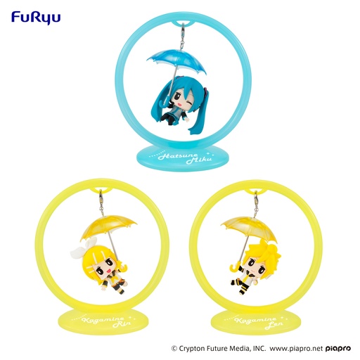[FR40336] Hatsune Miku Trapeze Figure -Miku /Rin /Len- set