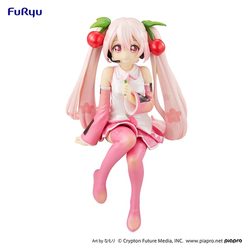 [FR40396] Hatsune Miku Noodle Stopper Figure -Sakura Miku 2022 Pearl Color-