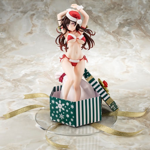 [HK50010] 1/6 scaled pre-painted figure of Rent-A-Girlfriend MIZUHARA Chizuru in a Santa Claus bikini de fluffy figure 2nd Xmas