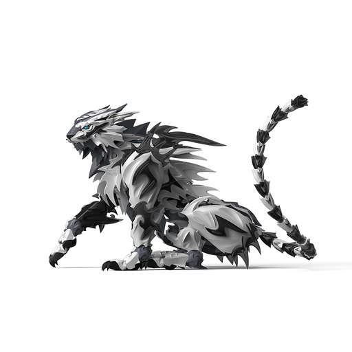[SC02004] SHENXING TECHNOLOGY FX-7800M "CLASSIC OF MOUNTAINS AND SEAS" SERIES RED STRIPES INK TIGER PLASTIC MODEL KIT