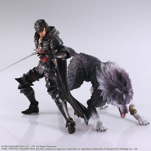 [SQ37443R] FINAL FANTASY XVI BRING ARTS™ Action Figure -CLIVE ROSFIELD & TORGAL