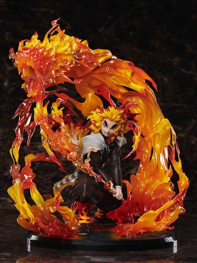 [AOA-138136M] Demon Slayer: Kimetsu no Yaiba Kyojuro Rengoku Flame Breathing Esoteric Art Ninth Form: Rengoku 1/8 Scale Figure