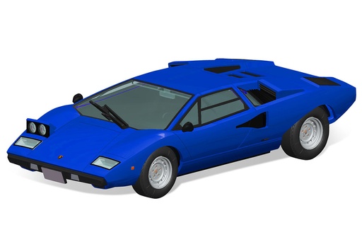 [AO06537] 1/32 Lamborghini Countach LP400(Blue)