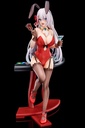 Riselia Ray Crystalia wearing crimson bunny costume with Nip Slip Gimmick System