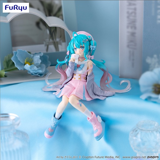 [FR07478] Hatsune Miku Noodle Stopper Figure -Love Sailor Grey Color ver.-