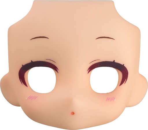 [G94989] Nendoroid Doll Customizable Face Plate - Narrowed Eyes: With Makeup (Peach)