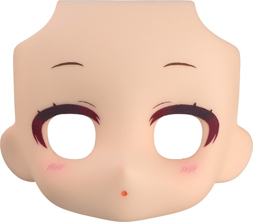 [G94991] Nendoroid Doll Customizable Face Plate - Narrowed Eyes: With Makeup (Cream)