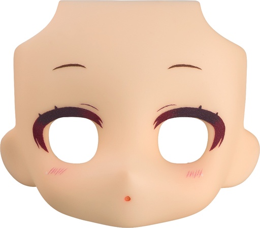 [G94992] Nendoroid Doll Customizable Face Plate - Narrowed Eyes: With Makeup (Almond Milk)