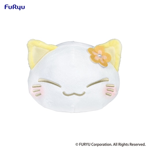 [FR36248] Nemuneko Cat Pastel Color Plush Toy -Yellow-