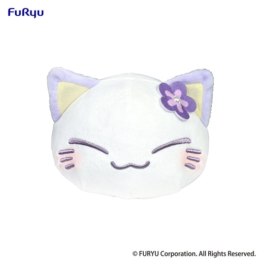 [FR36249] Nemuneko Cat Pastel Color Plush Toy -Purple-