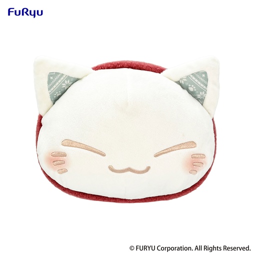 [FR36429] Nemuneko Cat Big Plush Toy -Red Scarf ver.-