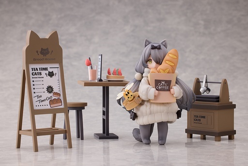 [RI19081] DLC Series "Tea Time Cats Scene" Cat Town Bakery Customer Non-Scale Figurine