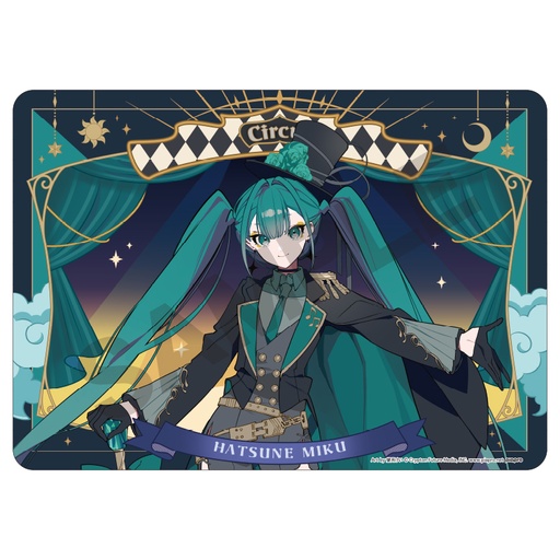 [CRX25559] Hatsune Miku Rubber Mat Hatsune Miku Black Circus