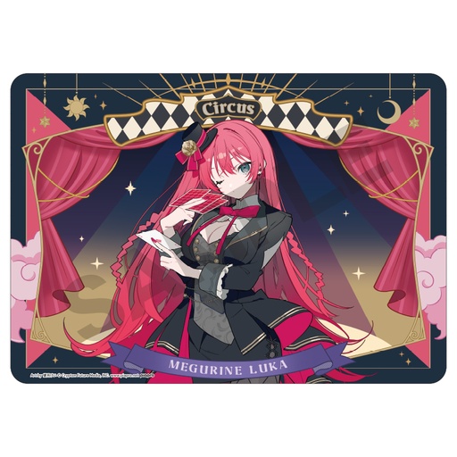 [CRX25562] Hatsune Miku Rubber Mat Megurine Luka Black Circus