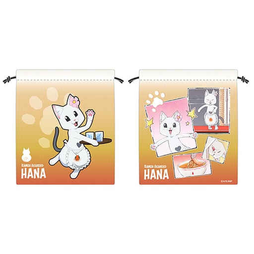 [DI89061] Ramen Akaneko Drawstring Pouch Hana