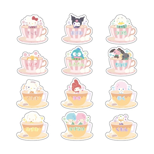 [ATH25720] Name Plate Badge "A3!" x Sanrio Characters 05 S&S (Mini Character Illustration)