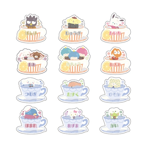 [ATH25721] Name Plate Badge "A3!" x Sanrio Characters 06 A&W (Mini Character Illustration)