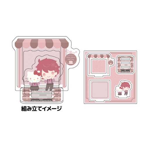 [ATH25734] Acrylic Stand Plate "A3!" x Sanrio Characters 01 Sakuma Sakuya x Hello Kitty (Mini Character Illustration)