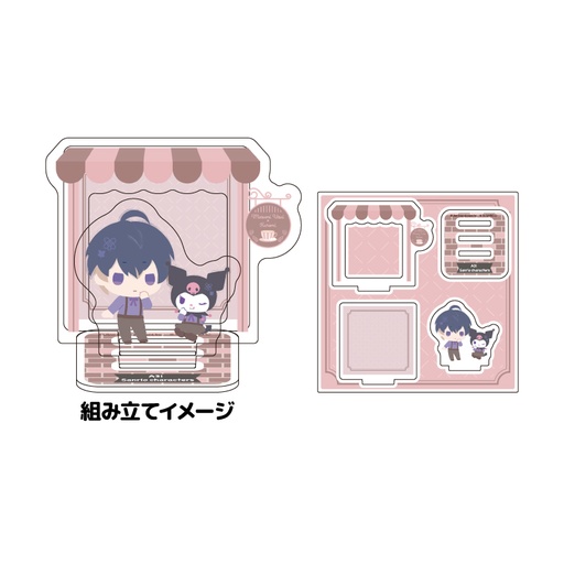 [ATH25735] Acrylic Stand Plate "A3!" x Sanrio Characters 02 Usui Masumi x Kuromi (Mini Character Illustration)