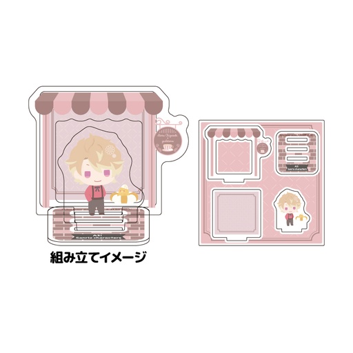 [ATH25737] Acrylic Stand Plate "A3!" x Sanrio Characters 04 Chigasaki Itaru x Gudetama (Mini Character Illustration)