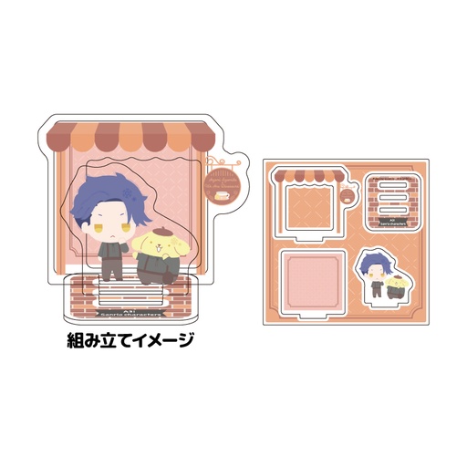 [ATH25747] Acrylic Stand Plate "A3!" x Sanrio Characters 14 Hyodo Juza x Pompompurin (Mini Character Illustration)