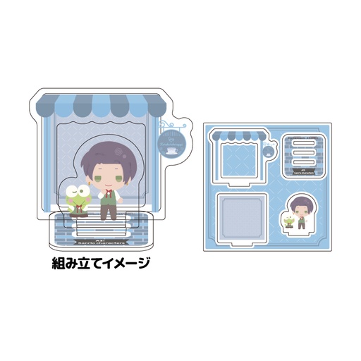 [ATH25757] Acrylic Stand Plate "A3!" x Sanrio Characters 24 Guy x Kero Kero Keroppi (Mini Character Illustration)