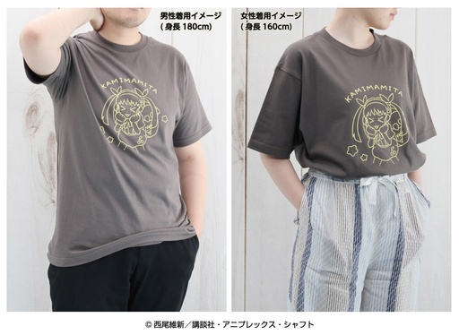 [ENS69236] Monogatari Series Yuru Illustration T-shirt 2 Kamimamita