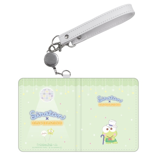 [CR11575] Sirotan x HAPIDANBUI Bi-fold Pass Case Kero Kero Keroppi